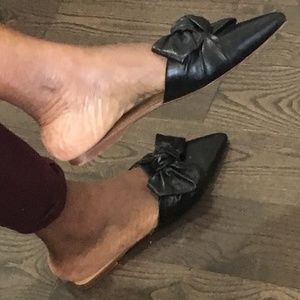 Zara leather Mules